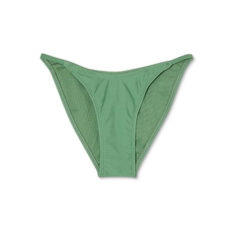 Xhilaration Women's Swimsuit Medium Bikini Bottom  Forest Green.